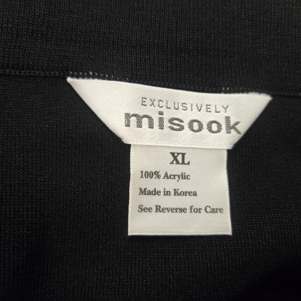 NWT Misook Black Knit Skirt Size XL - Picture 5 of 10